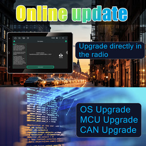 Universal Android 14 car radio, 10.1 inch Electric screen, Octa Cores(4+64GB), Wireless Carplay, DSP+