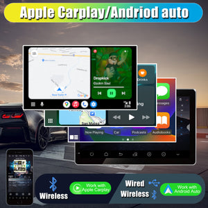 Universal Android 14 car radio, 10.1 inch Electric screen, Octa Cores(4+64GB), Wireless Carplay, DSP+