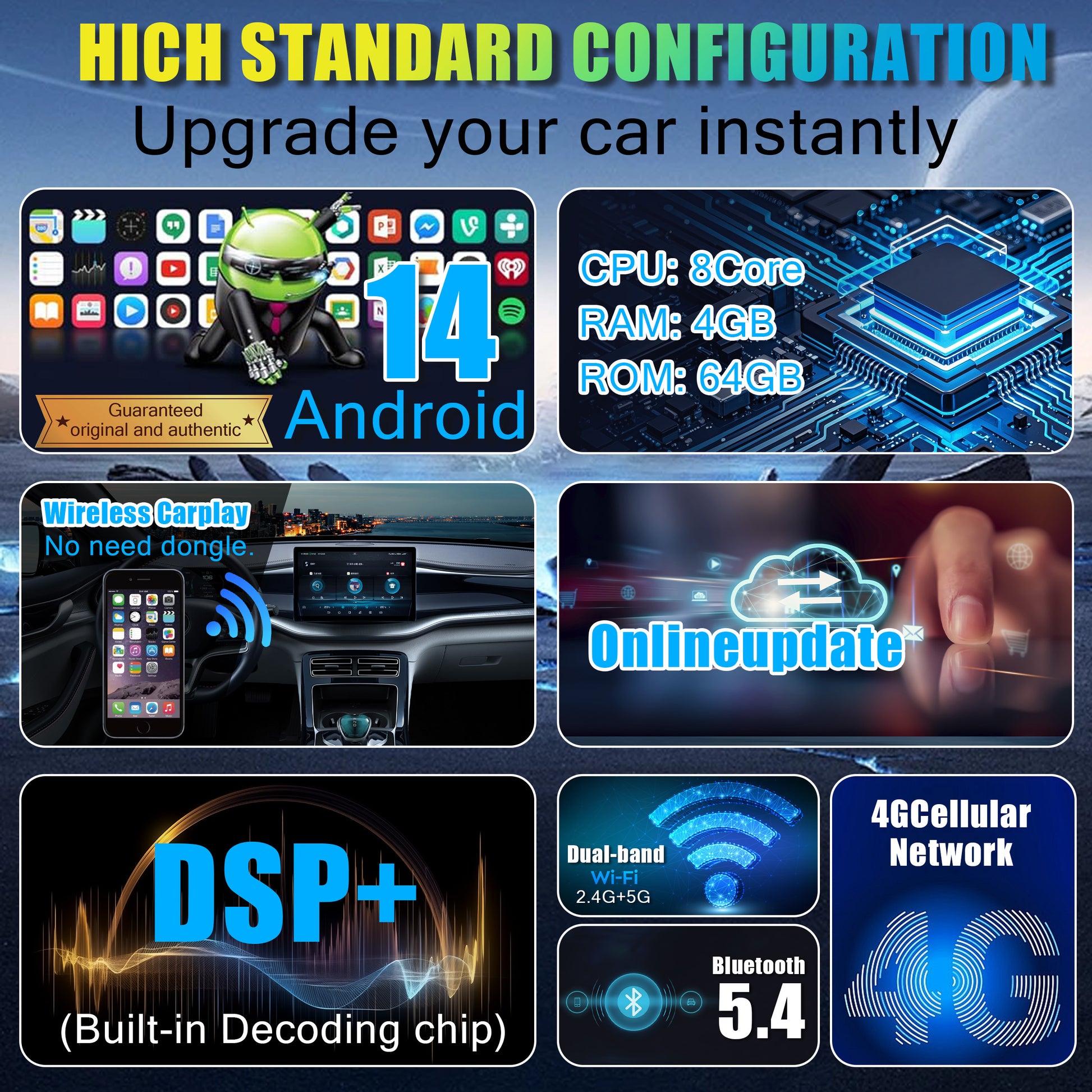 Universal 10.1 inch car radio
